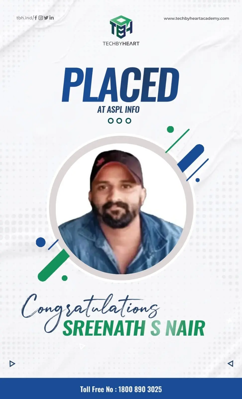 Sreenath S Nair Placed at ASPL Info